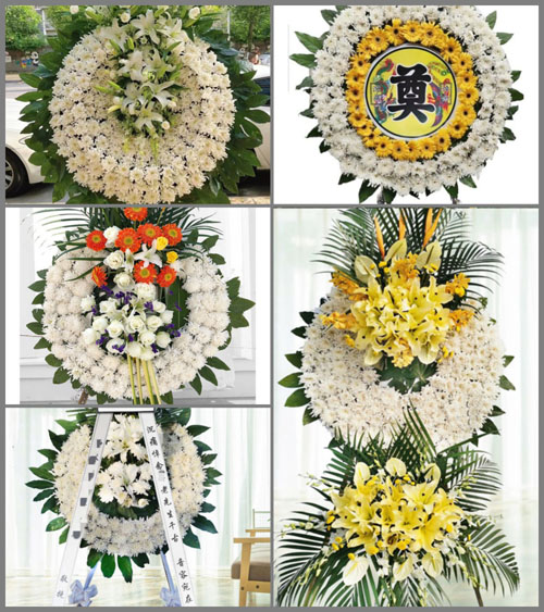 江苏泰州泰兴市黄桥镇站东村花圈速递